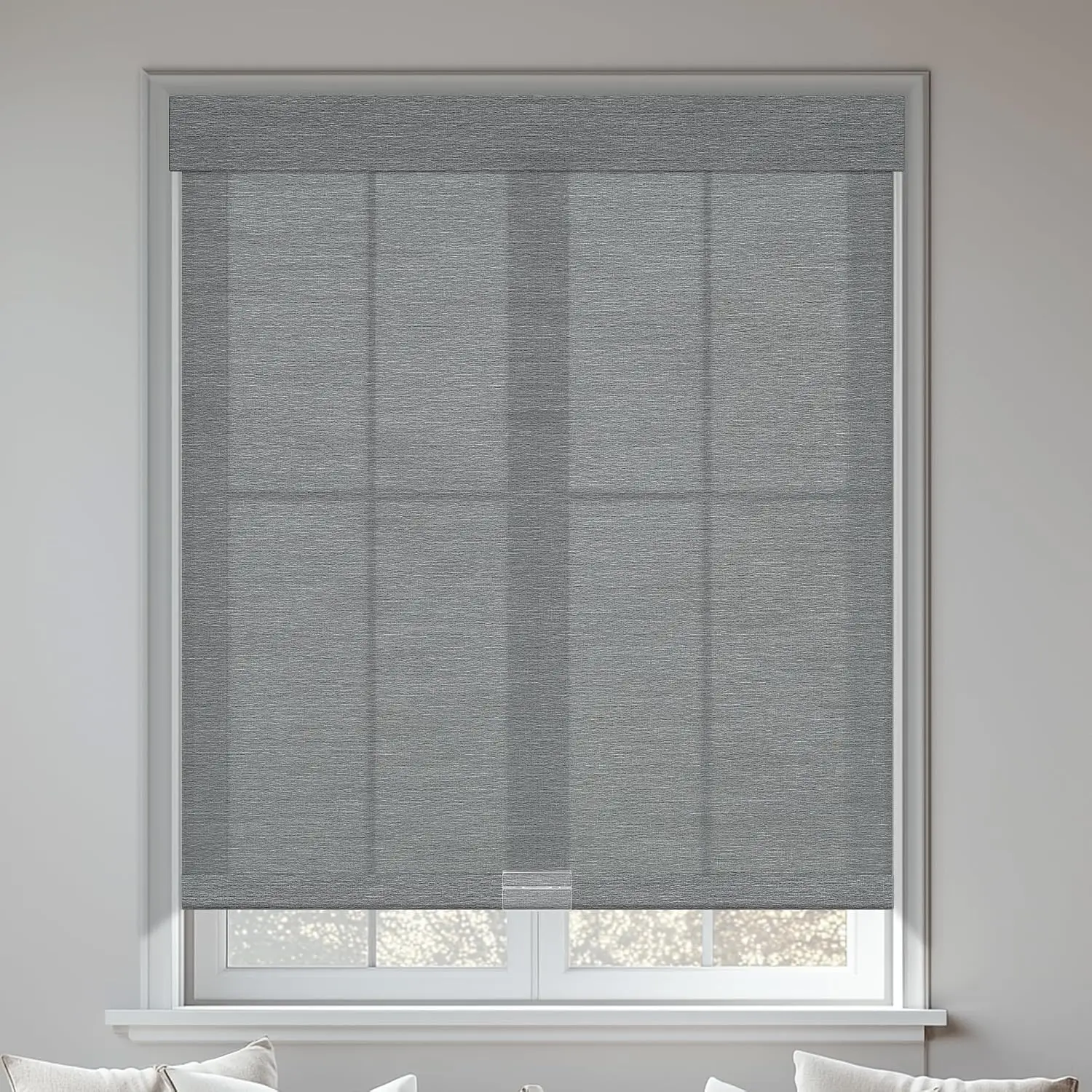 Linen Roller Blind - Light Filtering Roller Shades Cordless Blinds