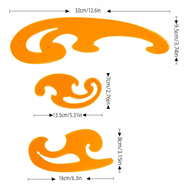 3pcs Curve Board 3-Piece Set S - đánh giá và giá Interior Design Whimsical