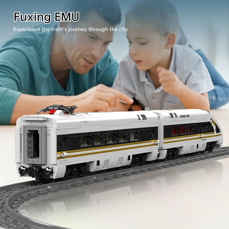 12015 High-Speed Railway Train - đánh giá và giá Interior Design Lego