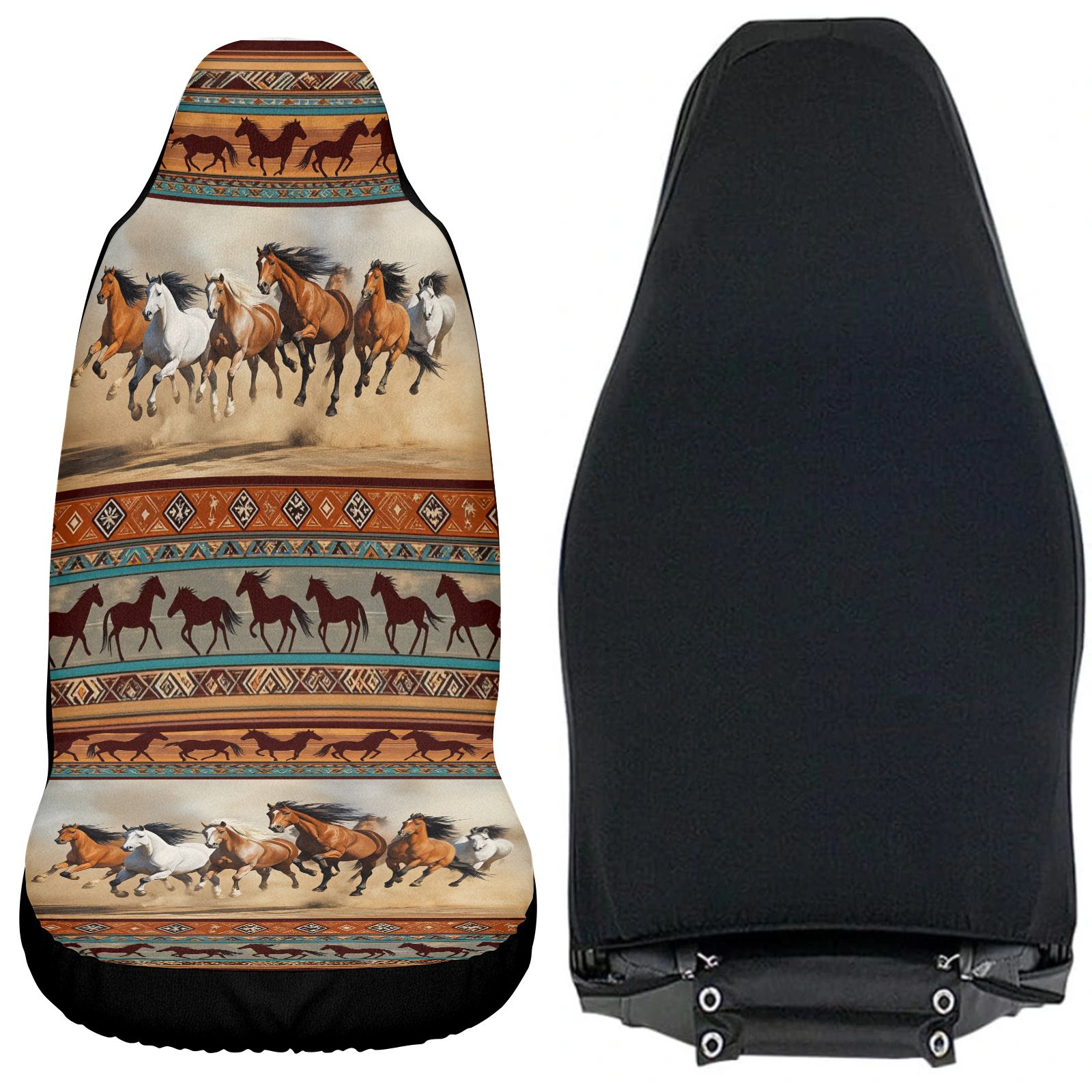 Car Seat Covers With Horse Pat - đánh giá và giá Interior Design Earth Tones