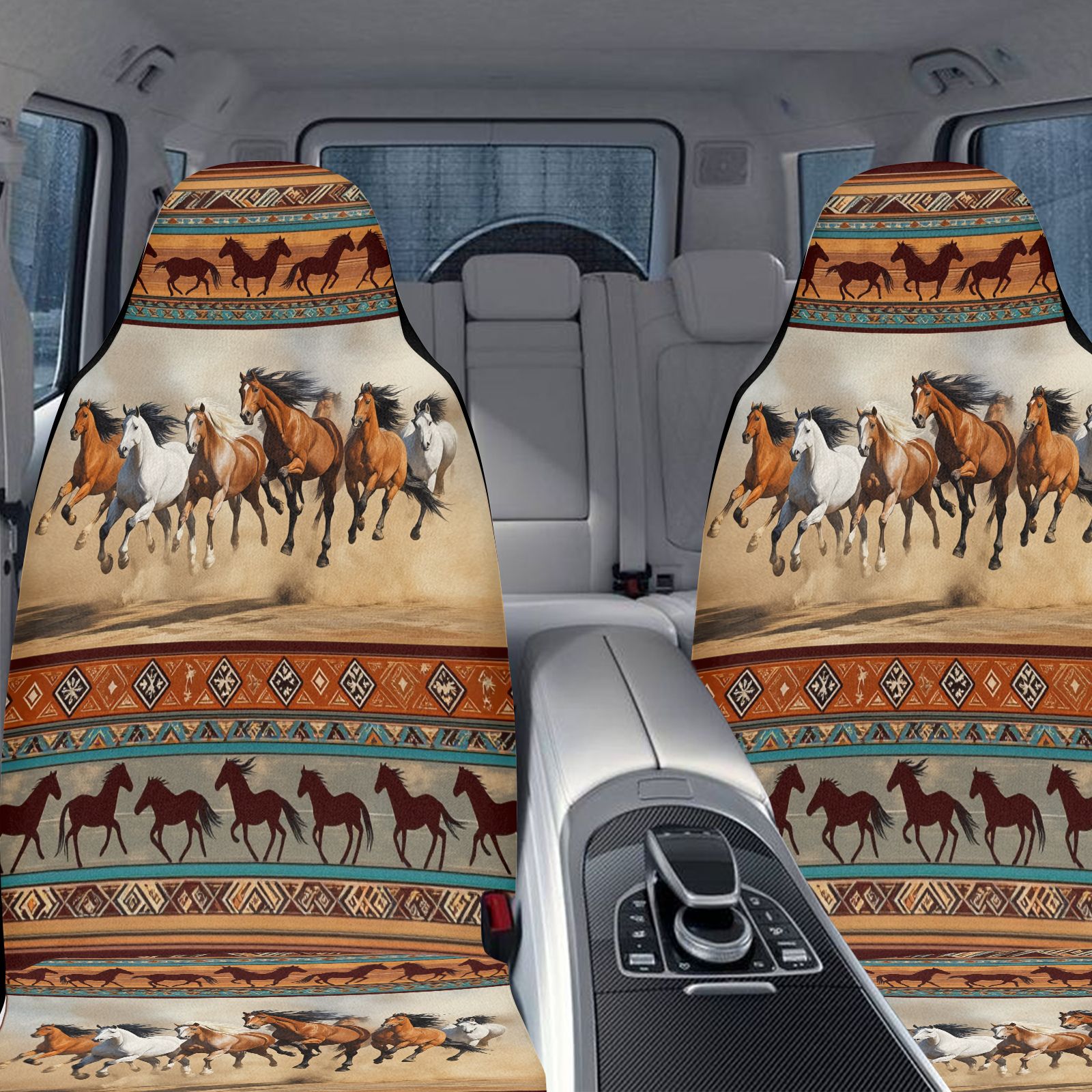 Car Seat Covers With Horse Pat - đánh giá và giá Interior Design Earth Tones