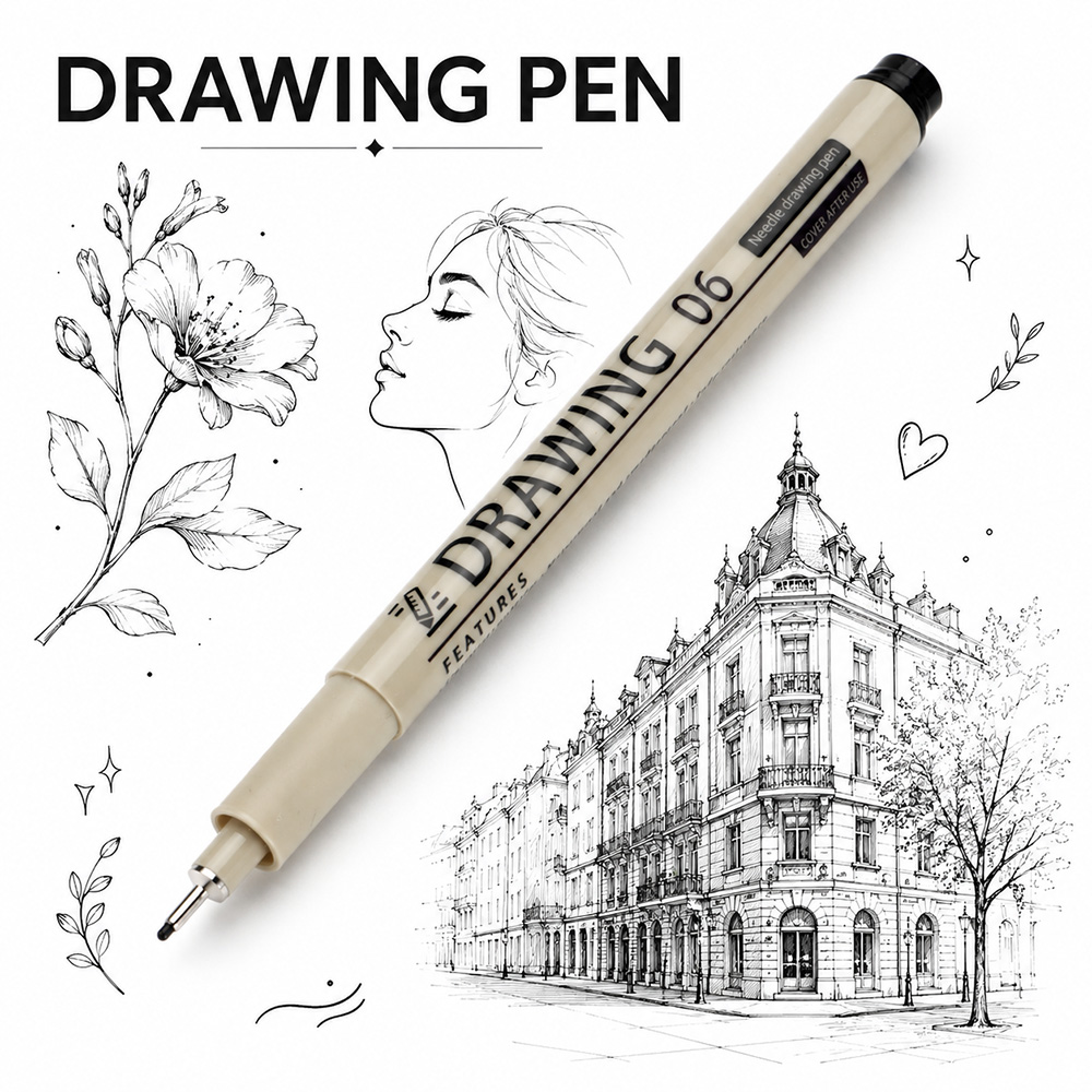 12 Size Fine Line Micron Pens  - đánh giá và giá Interior Design Sketch